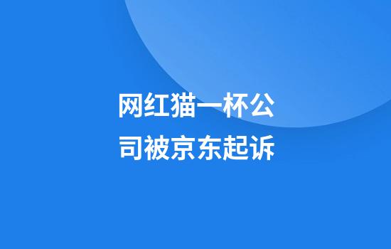 网红猫一杯公司被京东起诉